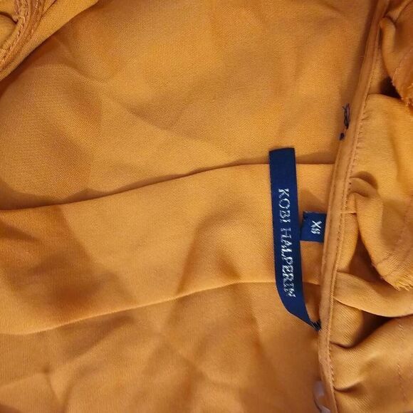 Kobi Halperin Silk Ruffle Blouse XS Balloon Sleeve - Picture 9 of 12